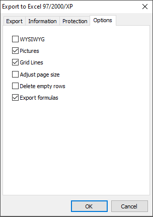 дополнительные настройки XLS biff8 дополнительные настройки XLS biff8